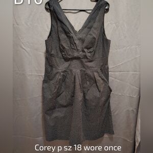 Chic Black and White Polka Dot Mini Dress